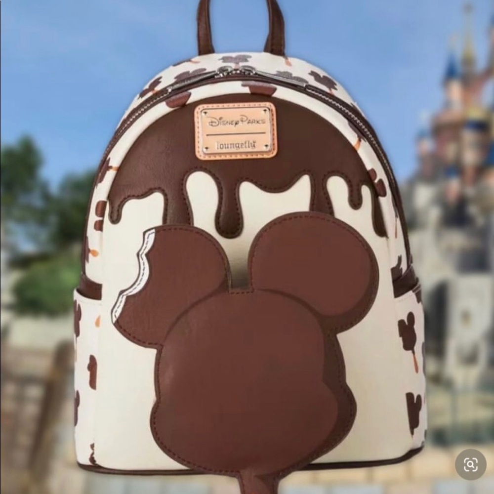 Disney Parks 2022 Exclusive Scented Chocolate Ice Cream Bar loungefly Backpack